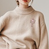 image:imageBlack Large Flower Shape Brooches Elegant Accessory for Clothing and Bags Versatile Wear for Various Occasions Classic Black Color Design Secure Pin ClosurePink