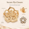 image:imageBrooch Pin for Women Rhinestone Peacock Crystal Delicate Animal Brooch Lapel Pins Girls Fashion Jewelry Gift for Christmas Brooch Birthday Jewelry GiftBlack Rose
