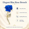 image:imageBrooch Pin for Women Rhinestone Peacock Crystal Delicate Animal Brooch Lapel Pins Girls Fashion Jewelry Gift for Christmas Brooch Birthday Jewelry GiftBlue Rose