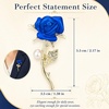 image:imageBrooch Pin for Women Rhinestone Peacock Crystal Delicate Animal Brooch Lapel Pins Girls Fashion Jewelry Gift for Christmas Brooch Birthday Jewelry GiftBlue Rose