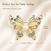 image:imageBrooch Pin for Women Rhinestone Peacock Crystal Delicate Animal Brooch Lapel Pins Girls Fashion Jewelry Gift for Christmas Brooch Birthday Jewelry GiftSingle butterfly