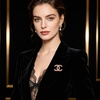 image:imageBrooch Pin with Pink Heart Crystals and Faux Pearls