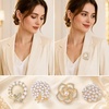 image:imageBrooches and Pins for Women 4pcs Crystal Pearl Brooch Set