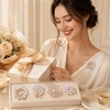 image:imageBrooches and Pins for Women 4pcs Crystal Pearl Brooch Set