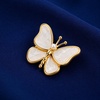 image:imageButterfly Pearl Shell Brooch Pin For Women Vest Blazer Suit Jacket Pearl Shell Butterfly Clothing Decorative Jewelry Accessory Elegant Lapel Brooch For Women Girls Backpack Hat Decoration White Rhinestone Suit Pins Feminine Corsage Jewelry Accessories Minimalist Gift
