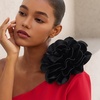 image:imageCicy Bell Womens 75 Extra Large Satin Rose Brooch PinBlack