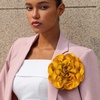 image:imageCicy Bell Womens 75 Extra Large Satin Rose Brooch PinGold