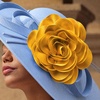 image:imageCicy Bell Womens 75 Extra Large Satin Rose Brooch PinGold