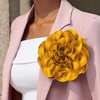 image:imageCicy Bell Womens 75 Extra Large Satin Rose Brooch PinGold