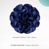 image:imageCicy Bell Womens 75 Extra Large Satin Rose Brooch PinNavy