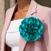 image:imageCicy Bell Womens 75 Extra Large Satin Rose Brooch PinTurquoise