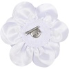 image:imageCicy Bell Womens 75 Extra Large Satin Rose Brooch PinWhite