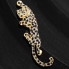 image:imageClimbing Black Spots Leopard Brooch Pin Crystal Big Cat Animal Breastpin Badge Jewelry for Men Women