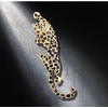 image:imageClimbing Black Spots Leopard Brooch Pin Crystal Big Cat Animal Breastpin Badge Jewelry for Men Women