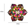 image:imageCrystal Flower Brooch Pin for Women Dress Suit Bag Hat Broochs Pins Christmas Brooch Pin Wedding Party Birthday Dance Jewelry AccessoriesIridescent Color Crystal Brooch Pin