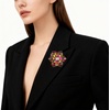 image:imageCrystal Flower Brooch Pin for Women Dress Suit Bag Hat Broochs Pins Christmas Brooch Pin Wedding Party Birthday Dance Jewelry AccessoriesIridescent Color Crystal Brooch Pin