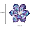 image:imageCrystal Flower Brooch Pin for Women Dress Suit Bag Hat Broochs Pins Christmas Brooch Pin Wedding Party Birthday Dance Jewelry AccessoriesPurple Flower Brooch Pin A