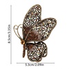 image:imageCrystal Rhinestone Butterfly BroochElegant Butterfly Lapel PinsFashion Exquisite Crystal Animal Shape Brooches Lapel PinsDress Accessories Jewelry Gift for Women Daily DecorationLight Gold