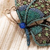 image:imageCrystal Rhinestone Butterfly BroochElegant Butterfly Lapel PinsFashion Exquisite Crystal Animal Shape Brooches Lapel PinsDress Accessories Jewelry Gift for Women Daily DecorationLight Blue