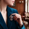 image:imageCrystal Rhinestone Butterfly BroochElegant Butterfly Lapel PinsFashion Exquisite Crystal Animal Shape Brooches Lapel PinsDress Accessories Jewelry Gift for Women Daily DecorationPurple