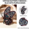image:imageCrystal Rhinestone Butterfly BroochElegant Butterfly Lapel PinsFashion Exquisite Crystal Animal Shape Brooches Lapel PinsDress Accessories Jewelry Gift for Women Daily DecorationBlue2
