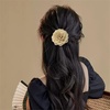 image:imageDainty Chiffon Fabric Flower Small Brooch for Women Elegant 3D Rose Floral Hair Clip Lapel Pins for Dresses Suit Holiday Party Dance Banquet Clothing Accessory Jewelry 85mm Teal BlueKhaki