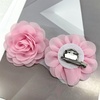 image:imageDainty Chiffon Fabric Flower Small Brooch for Women Elegant 3D Rose Floral Hair Clip Lapel Pins for Dresses Suit Holiday Party Dance Banquet Clothing Accessory Jewelry 85mm Teal BlueLight Pink