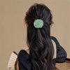 image:imageDainty Chiffon Fabric Flower Small Brooch for Women Elegant 3D Rose Floral Hair Clip Lapel Pins for Dresses Suit Holiday Party Dance Banquet Clothing Accessory Jewelry 85mm Teal BlueMint Green