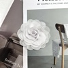 image:imageDainty Chiffon Fabric Flower Small Brooch for Women Elegant 3D Rose Floral Hair Clip Lapel Pins for Dresses Suit Holiday Party Dance Banquet Clothing Accessory Jewelry 85mm Teal BlueWhite