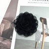 image:imageDainty Chiffon Fabric Flower Small Brooch for Women Elegant 3D Rose Floral Hair Clip Lapel Pins for Dresses Suit Holiday Party Dance Banquet Clothing Accessory Jewelry 85mm Teal BlueBlack