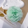 image:imageDainty Chiffon Fabric Flower Small Brooch for Women Elegant 3D Rose Floral Hair Clip Lapel Pins for Dresses Suit Holiday Party Dance Banquet Clothing Accessory Jewelry 85mm Teal BlueMint Green