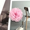 image:imageDainty Chiffon Fabric Flower Small Brooch for Women Elegant 3D Rose Floral Hair Clip Lapel Pins for Dresses Suit Holiday Party Dance Banquet Clothing Accessory Jewelry 85mm Teal BlueLight Pink