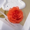 image:imageDainty Chiffon Fabric Flower Small Brooch for Women Elegant 3D Rose Floral Hair Clip Lapel Pins for Dresses Suit Holiday Party Dance Banquet Clothing Accessory Jewelry 85mm Teal BlueOrange