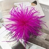 image:imageElegant Extra Large Feather Flower Brooch Pin for Women Men Fashion Oversized Floral Lapel Pins Shawl Dress Suit Suit Ceremony Clothes Accessories Dance Banquet Wedding Party Jewelry 300mmHot Pink
