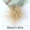 image:imageElegant Extra Large Feather Flower Brooch Pin for Women Men Fashion Oversized Floral Lapel Pins Shawl Dress Suit Suit Ceremony Clothes Accessories Dance Banquet Wedding Party Jewelry 300mmLight Khaki