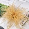 image:imageElegant Extra Large Feather Flower Brooch Pin for Women Men Fashion Oversized Floral Lapel Pins Shawl Dress Suit Suit Ceremony Clothes Accessories Dance Banquet Wedding Party Jewelry 300mmGold