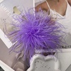 image:imageElegant Extra Large Feather Flower Brooch Pin for Women Men Fashion Oversized Floral Lapel Pins Shawl Dress Suit Suit Ceremony Clothes Accessories Dance Banquet Wedding Party Jewelry 300mmPurple
