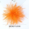 image:imageElegant Extra Large Feather Flower Brooch Pin for Women Men Fashion Oversized Floral Lapel Pins Shawl Dress Suit Suit Ceremony Clothes Accessories Dance Banquet Wedding Party Jewelry 300mmOrange