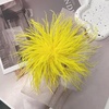 image:imageElegant Extra Large Feather Flower Brooch Pin for Women Men Fashion Oversized Floral Lapel Pins Shawl Dress Suit Suit Ceremony Clothes Accessories Dance Banquet Wedding Party Jewelry 300mmYellow