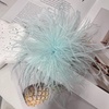 image:imageElegant Extra Large Feather Flower Brooch Pin for Women Men Fashion Oversized Floral Lapel Pins Shawl Dress Suit Suit Ceremony Clothes Accessories Dance Banquet Wedding Party Jewelry 300mmMint Blue