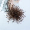 image:imageElegant Extra Large Feather Flower Brooch Pin for Women Men Fashion Oversized Floral Lapel Pins Shawl Dress Suit Suit Ceremony Clothes Accessories Dance Banquet Wedding Party Jewelry 300mmDark Brown