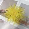 image:imageElegant Extra Large Feather Flower Brooch Pin for Women Men Fashion Oversized Floral Lapel Pins Shawl Dress Suit Suit Ceremony Clothes Accessories Dance Banquet Wedding Party Jewelry 300mmYellow