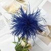image:imageElegant Extra Large Feather Flower Brooch Pin for Women Men Fashion Oversized Floral Lapel Pins Shawl Dress Suit Suit Ceremony Clothes Accessories Dance Banquet Wedding Party Jewelry 300mmBlue