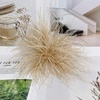 image:imageElegant Extra Large Feather Flower Brooch Pin for Women Men Fashion Oversized Floral Lapel Pins Shawl Dress Suit Suit Ceremony Clothes Accessories Dance Banquet Wedding Party Jewelry 300mmLight Khaki