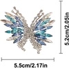 image:imageEnchanted Menagerie Brooch 8 Styles Luxury Animal Brooch Collection Gold Plated Crystal Peacock Swan Phoenix Bee Butterfly Pin for Women Elegant Jacket Blazer Scarf Hat Pin Jewelry GiftBlue Butterfly