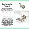 image:imageEnchanted Menagerie Brooch 8 Styles Luxury Animal Brooch Collection Gold Plated Crystal Peacock Swan Phoenix Bee Butterfly Pin for Women Elegant Jacket Blazer Scarf Hat Pin Jewelry GiftGold Imperial Phoenix