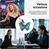 image:imageEnchanted Menagerie Brooch 8 Styles Luxury Animal Brooch Collection Gold Plated Crystal Peacock Swan Phoenix Bee Butterfly Pin for Women Elegant Jacket Blazer Scarf Hat Pin Jewelry GiftSapphire Embroidered Butterfly