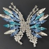 image:imageEnchanted Menagerie Brooch 8 Styles Luxury Animal Brooch Collection Gold Plated Crystal Peacock Swan Phoenix Bee Butterfly Pin for Women Elegant Jacket Blazer Scarf Hat Pin Jewelry GiftBlue Butterfly