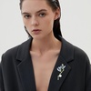 image:imageGBAHFY Magnolia Brooch Pin Enamel Floral Lapel With Pearl Crystal Elegant Suit Dress Wedding Party Fashion Jewelry GiftBlue