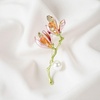 image:imageGBAHFY Magnolia Brooch Pin Enamel Floral Lapel With Pearl Crystal Elegant Suit Dress Wedding Party Fashion Jewelry GiftPink